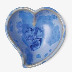 SIMON PEARCE Twist Heart Bowl — Crystalline COBALT